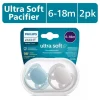 Avent Ultra Soft Pacifier 6-18m, Misty Dawn / Silk Beige
