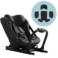 Axkid ONE 3 Extended Rear-Facing Car Seat + Infant Insert Bundle - Arctic Mist Grey