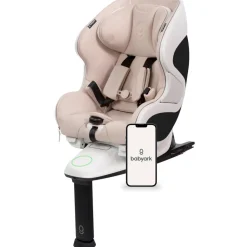 Babyark Convertible Car Seat, Smart - Eggshell White / Moonlight