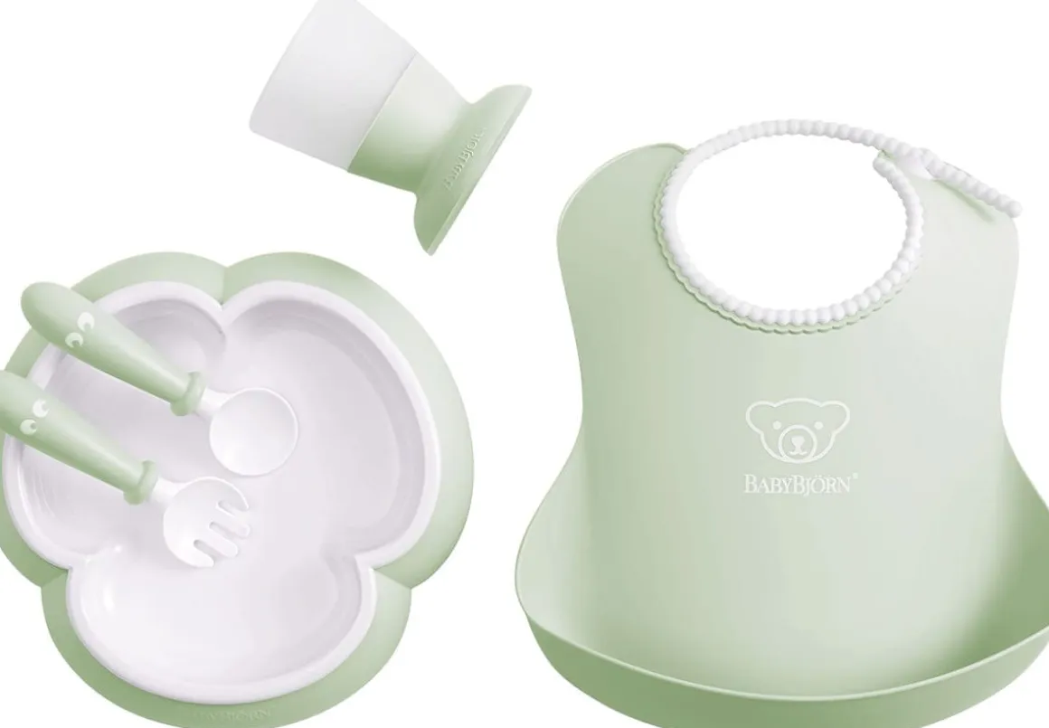 BabyBjorn Baby Dinner Set - Powder Green