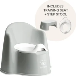 BabyBjorn Potty Training Bundle - Grey / White
