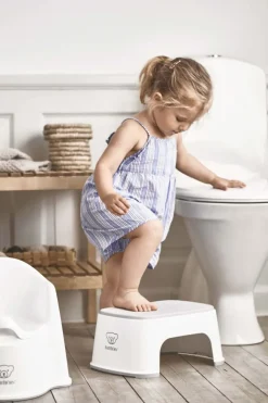 BabyBjorn Step Stool - White/Grey