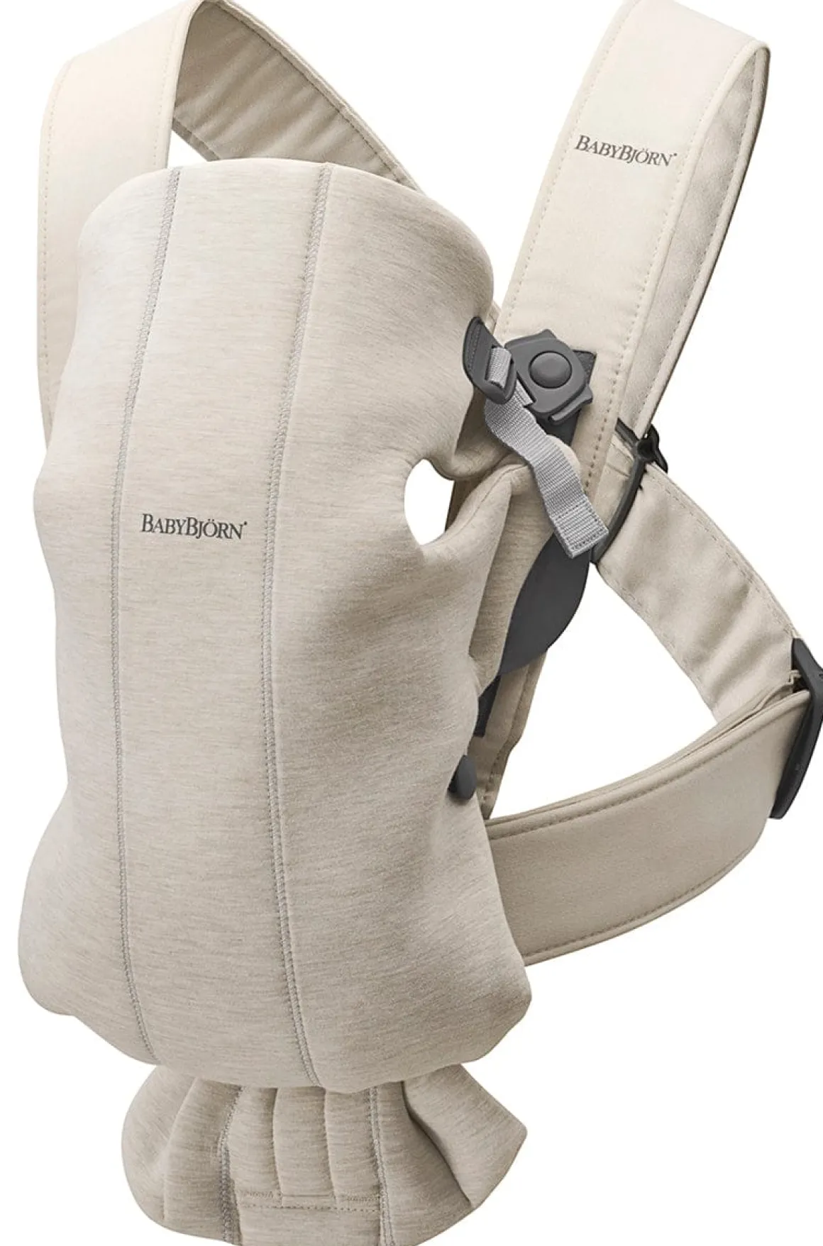 BabyBjörn Baby Carrier Mini 3D Jersey, Light Beige