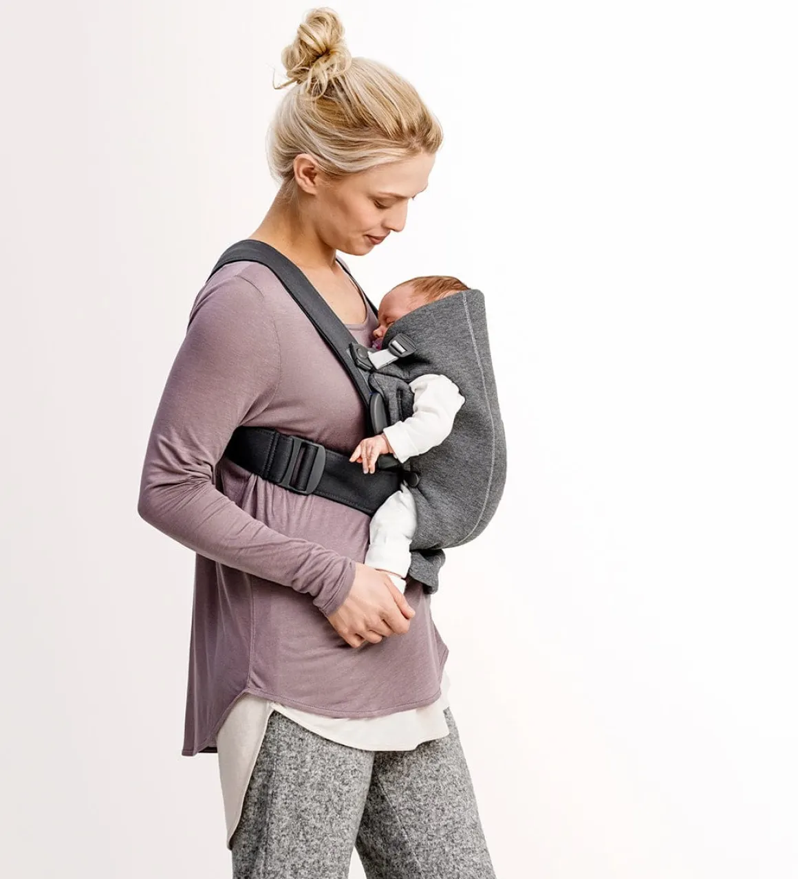 BabyBjörn Baby Carrier Mini 3D Jersey, Light Beige
