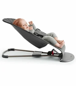 BabyBjörn Bouncer Bliss + Baby Carrier Mini Bundle - Black Mesh / Landscape