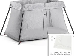 BabyBjörn Travel Crib Light Bundle - Silver