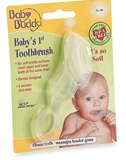 Baby Buddy Baby's 1st Toothbrush, Clear