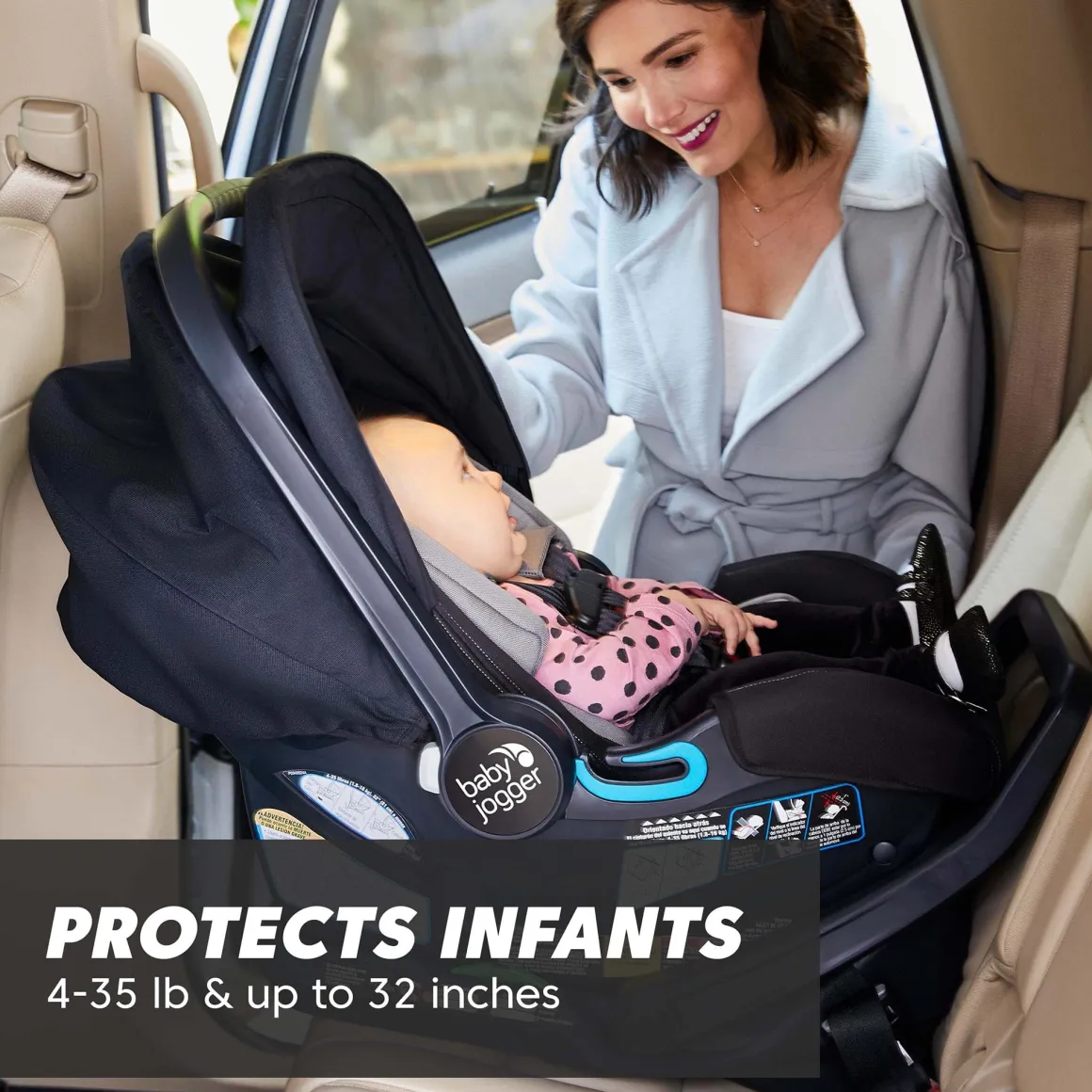 Baby Jogger City GO 2 Infant Car Seat - Lunar Black