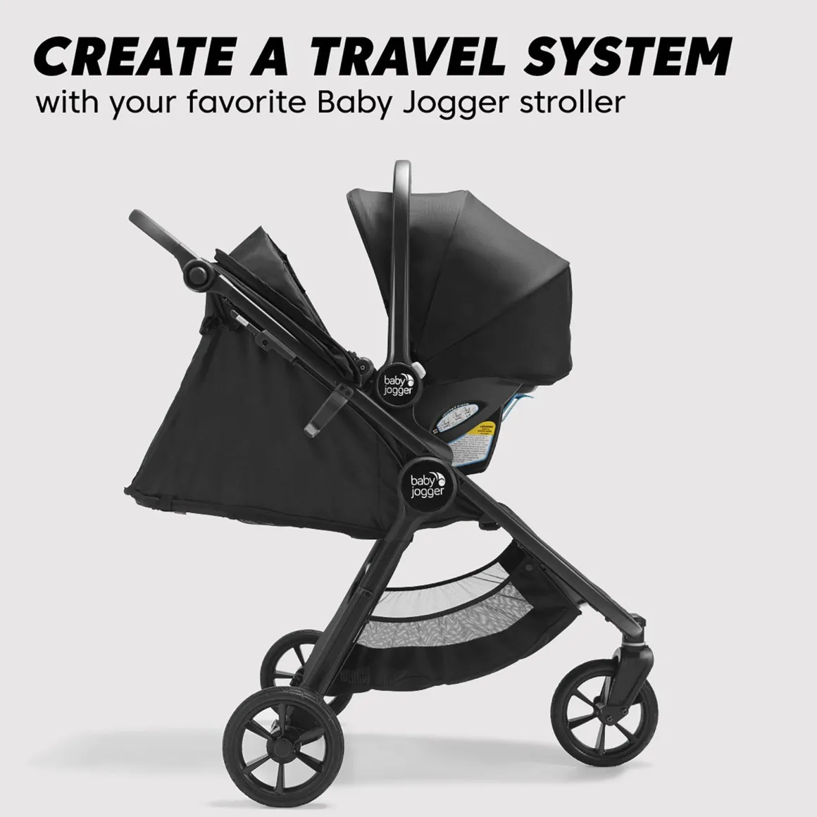 Baby Jogger City GO 2 Infant Car Seat - Lunar Black
