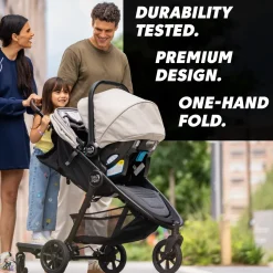 Baby Jogger City Mini GT3 Travel System - Frosted Ivory