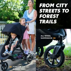 Baby Jogger City Mini GT3 Travel System - Frosted Ivory
