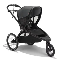 Baby Jogger City Prix Jogger + Bike Trailer + Weather Shield Bundle - Ambition Black