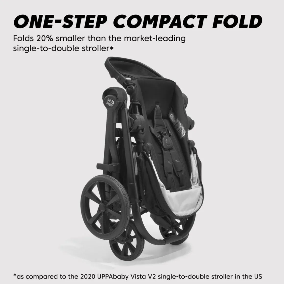 Baby Jogger City Select 2 Double Stroller Bundle - Eco Collection - Lunar Black