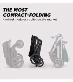 Baby Jogger City Sights + City GO 2 Travel System + Accessory Bundle - Frosted Ivory / Slate