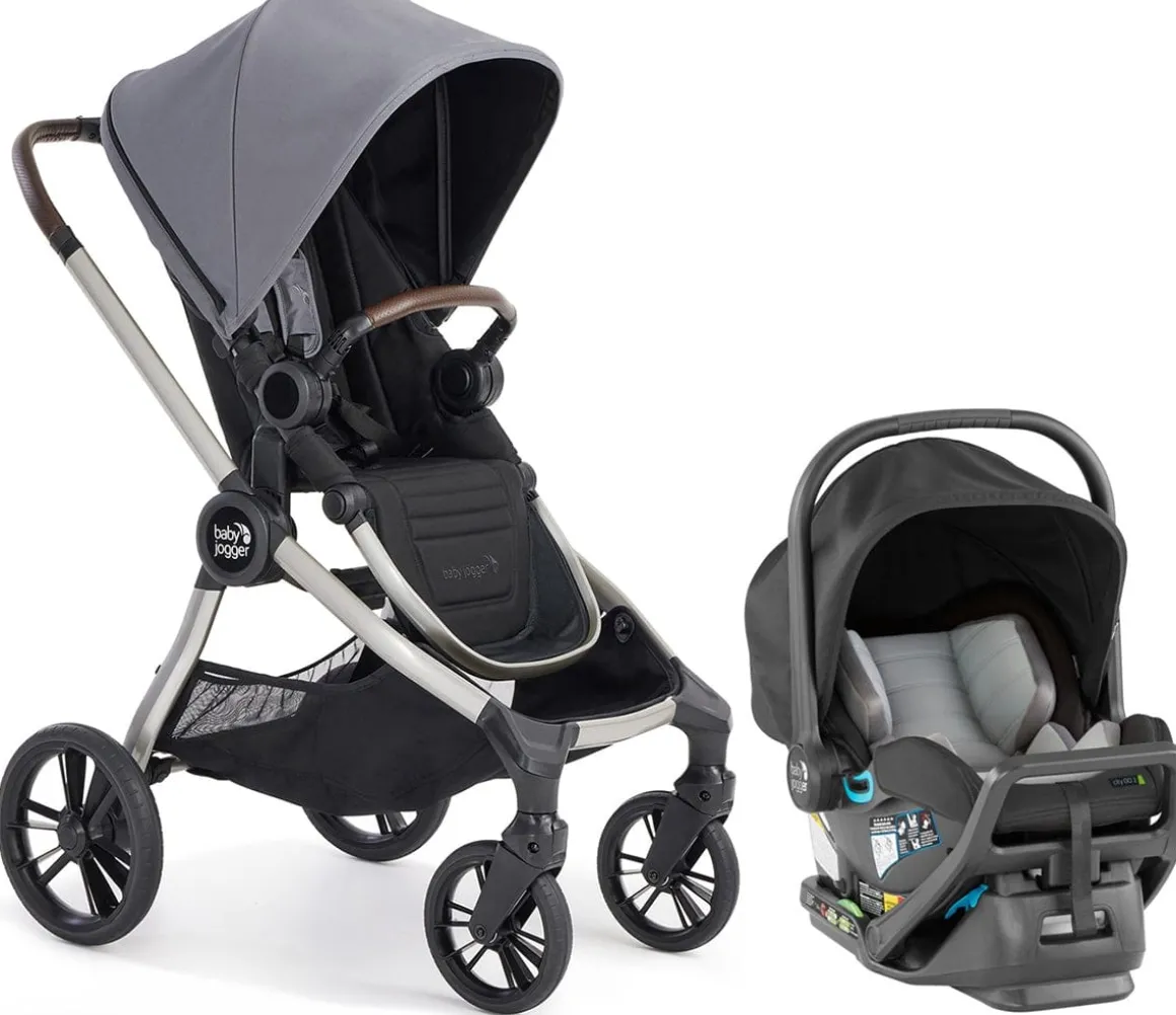 Baby Jogger City Sights + City GO 2 Travel System Bundle - Dark Slate / Slate