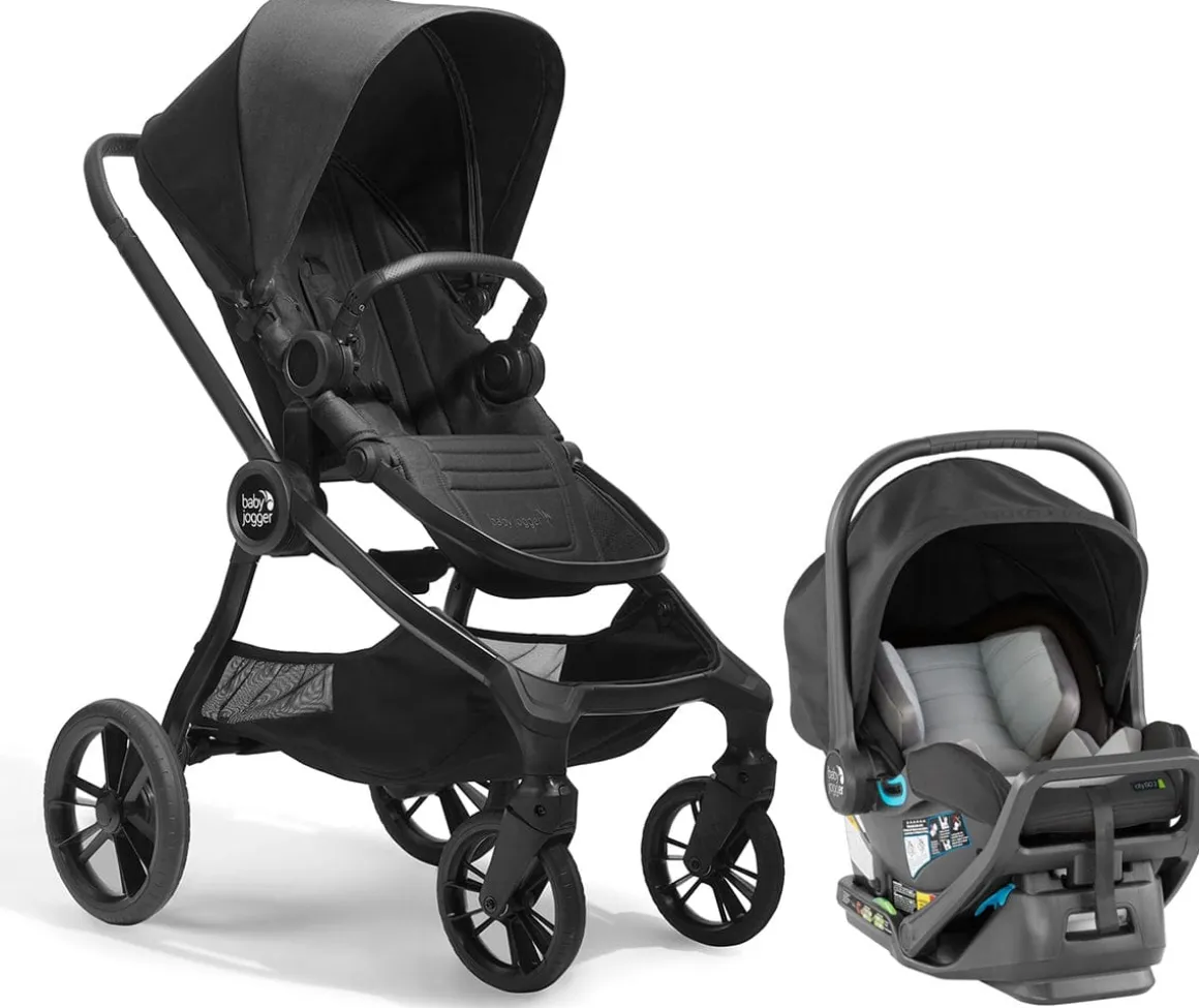 Baby Jogger City Sights + City GO 2 Travel System Bundle - Rich Black / Slate