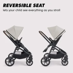 Baby Jogger City Sights Stroller + Accessory Bundle - Frosted Ivory