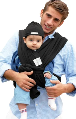 Baby K'tan Baby Carrier in Basic Black - Extra Small