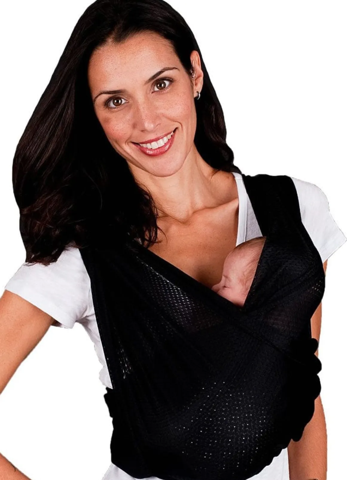 Baby K'tan Baby Carrier in Black Breeze - Extra Large