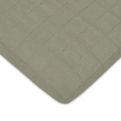 Babyletto All-Stages Bassinet Sheet in GOTS Certified Organic Muslin Cotton-Matcha