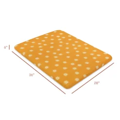 Babyletto All-Stages Midi Crib Sheet in GOTS Certified Organic Muslin Cotton - Golden Hour