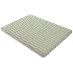 Babyletto All-Stages Midi Crib Sheet in GOTS Certified Organic Muslin Cotton - Moss Stripe