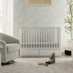 Babyletto Bento 3-in-1 Convertible Storage Crib w/ Toddler Bed Conversion Kit - White