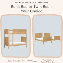 Babyletto Bondi Convertible Bunk Bed - Honey