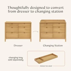 Babyletto Bondi 6-Drawer Assembled Dresser - Honey
