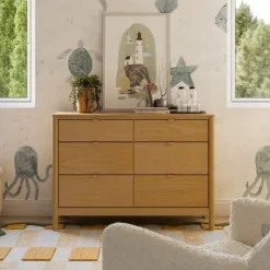 Babyletto Bondi 6-Drawer Assembled Dresser - Honey