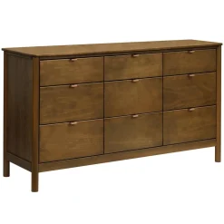 Babyletto Bondi 9-Drawer Assembled Dresser - Natural Walnut