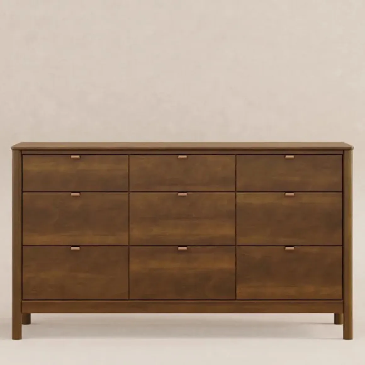 Babyletto Bondi 9-Drawer Assembled Dresser - Natural Walnut