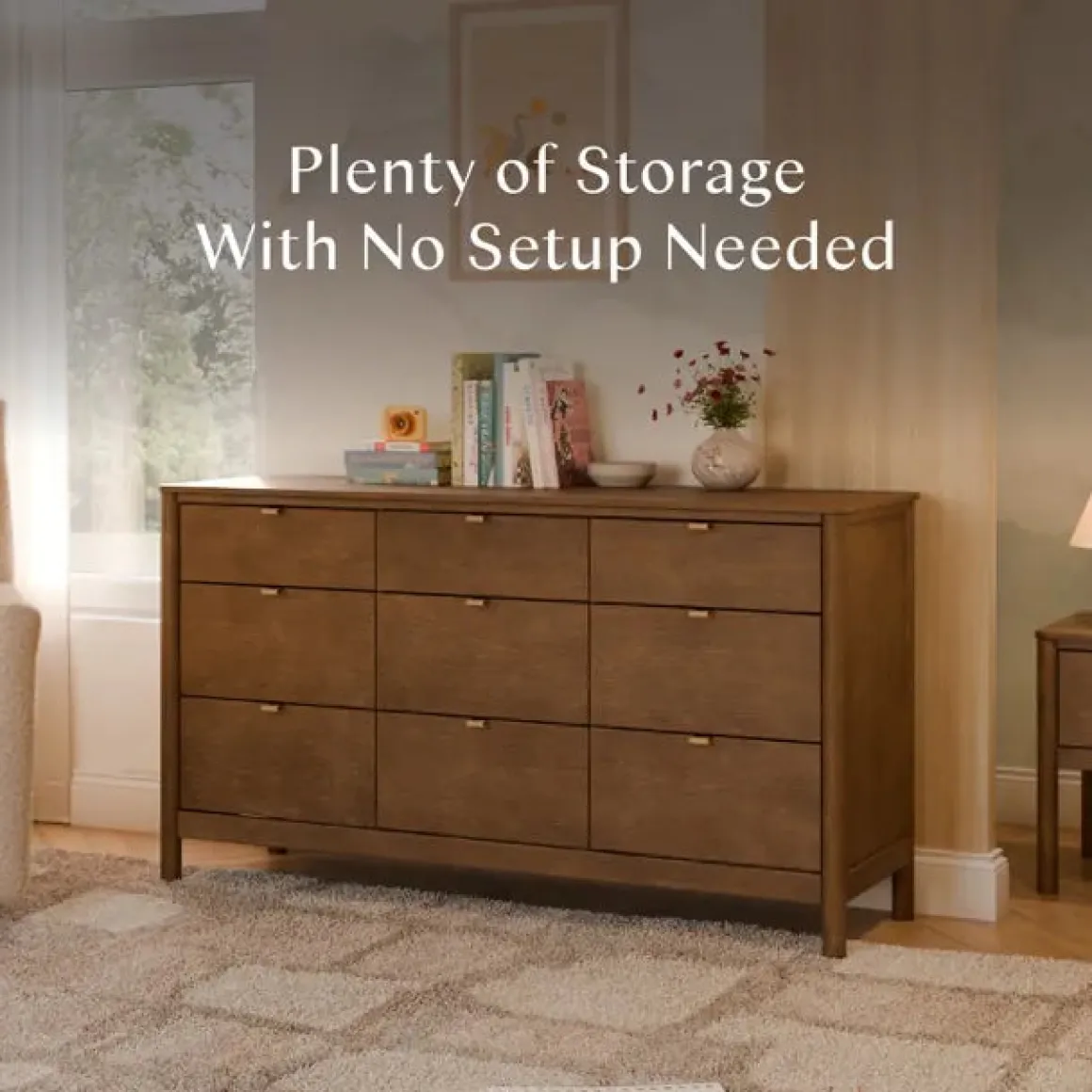 Babyletto Bondi 9-Drawer Assembled Dresser - Natural Walnut