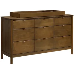 Babyletto Bondi 9-Drawer Assembled Dresser - Natural Walnut