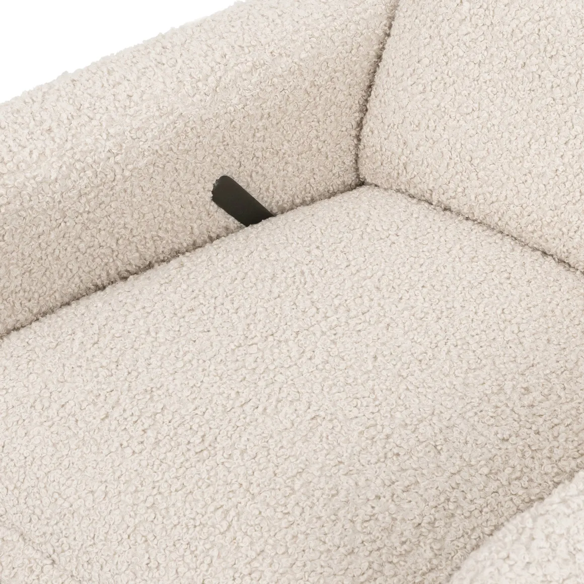 Babyletto Cali Flange Gliding Swivel Recliner - Almond Teddy Loop