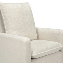 Babyletto Cali Pillowback Swivel Glider - Ivory Boucle w/ Gold Base