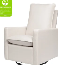 Babyletto Cali Pillowback Swivel Glider - Performance Cream Eco-Weave