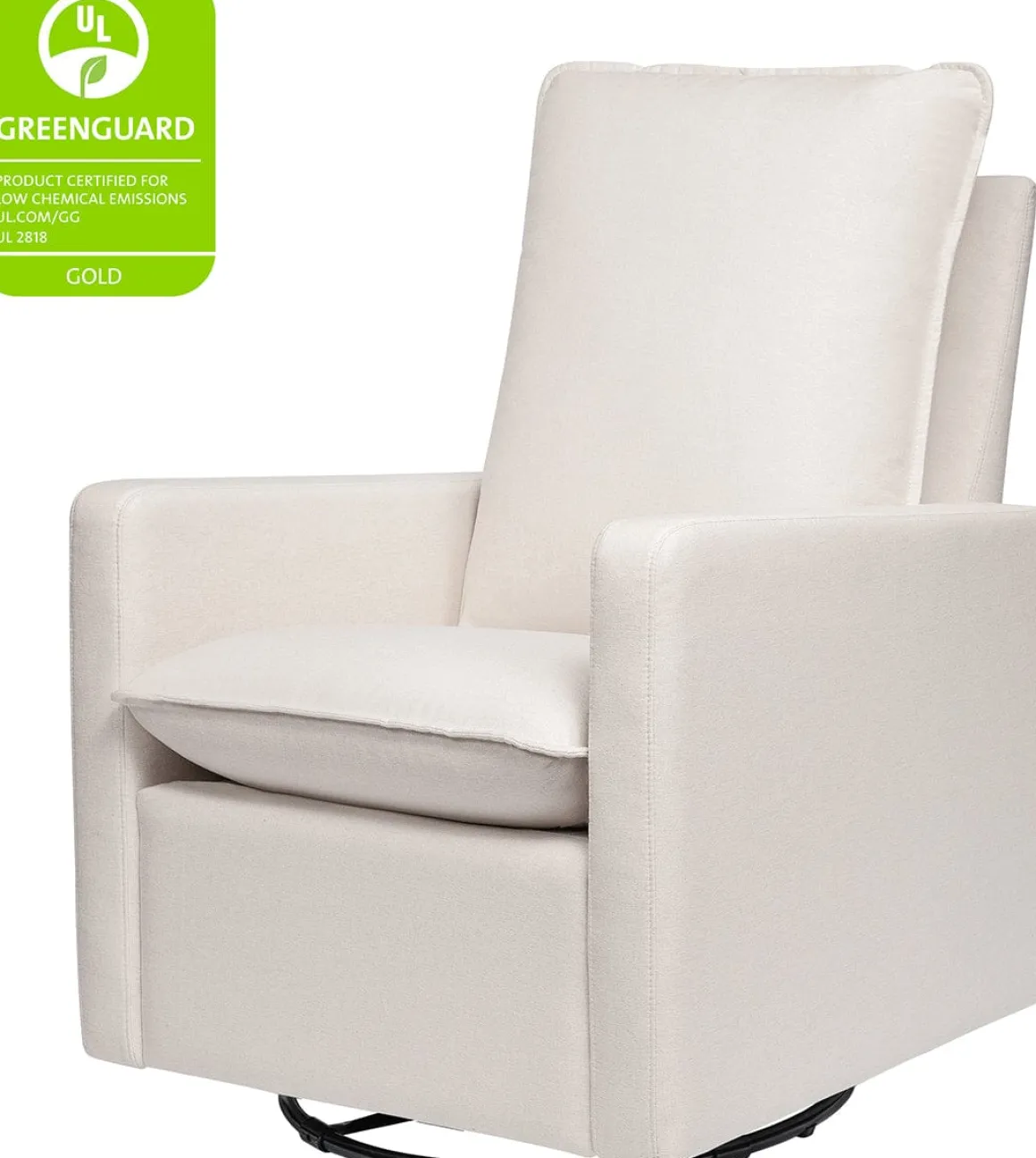 Babyletto Cali Pillowback Swivel Glider - Performance Cream Eco-Weave