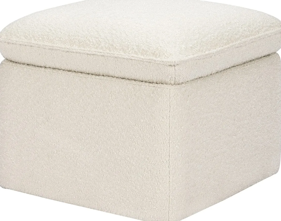 Babyletto Cali Storage Ottoman - Ivory Boucle