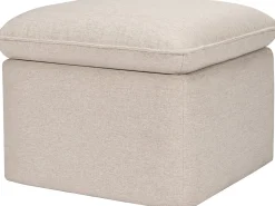 Babyletto Cali Storage Ottoman - Performance Beach Eco-Weave