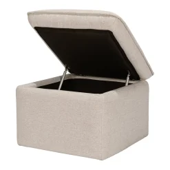 Babyletto Cali Storage Ottoman - Performance Beach Eco-Weave