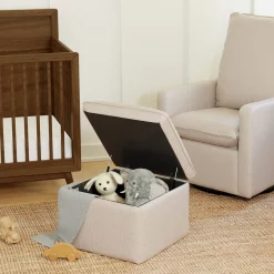 Babyletto Cali Storage Ottoman - Performance Beach Eco-Weave