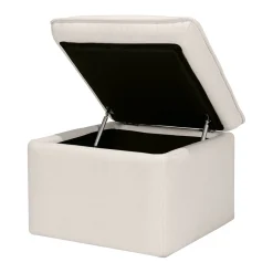 Babyletto Cali Storage Ottoman - Performance Cream Eco-Weave