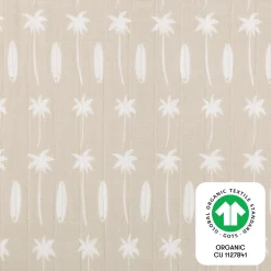 Babyletto Crib Sheet in GOTS Certified Organic Muslin Cotton-Beach Bum