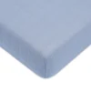 Babyletto Crib Sheet in GOTS Certified Organic Muslin Cotton-Dewdrop