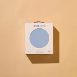 Babyletto Crib Sheet in GOTS Certified Organic Muslin Cotton-Dewdrop