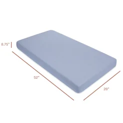 Babyletto Crib Sheet in GOTS Certified Organic Muslin Cotton-Dewdrop
