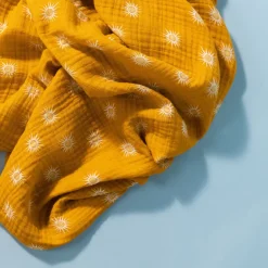 Babyletto Crib Sheet in GOTS Certified Organic Muslin Cotton-Golden Hour