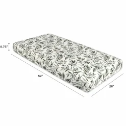Babyletto Crib Sheet in GOTS Certified Organic Muslin Cotton-Olive Branches
