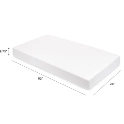 Babyletto Crib Sheet in GOTS Certified Organic Muslin Cotton-White